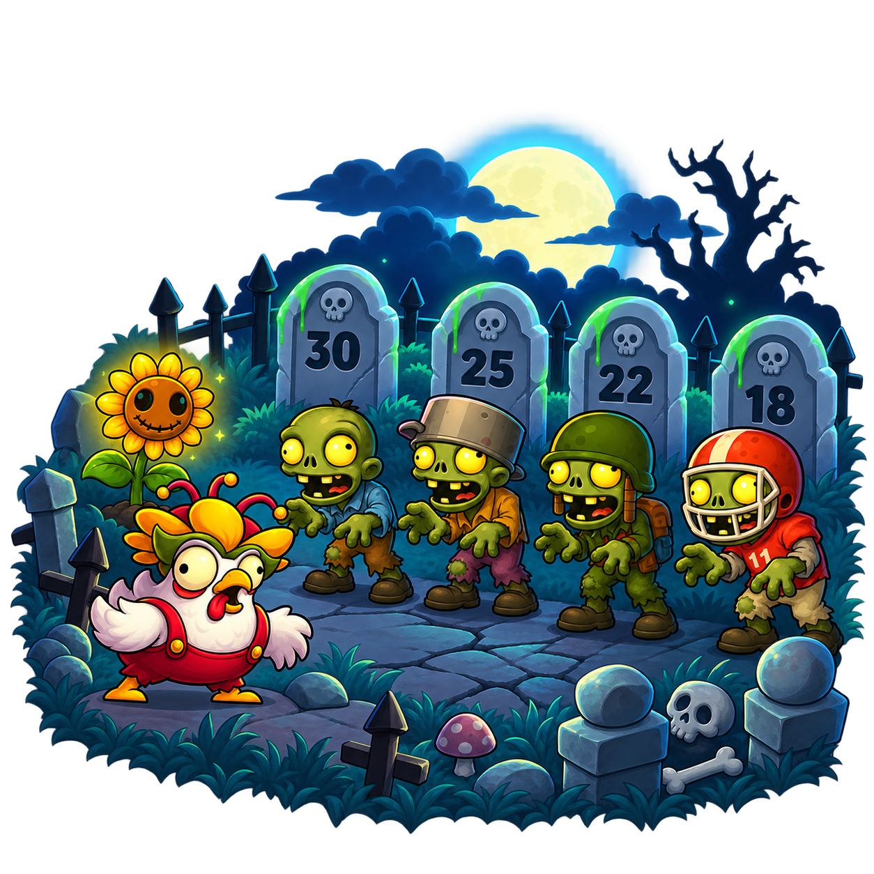 Chicken vs Zombies slot.
