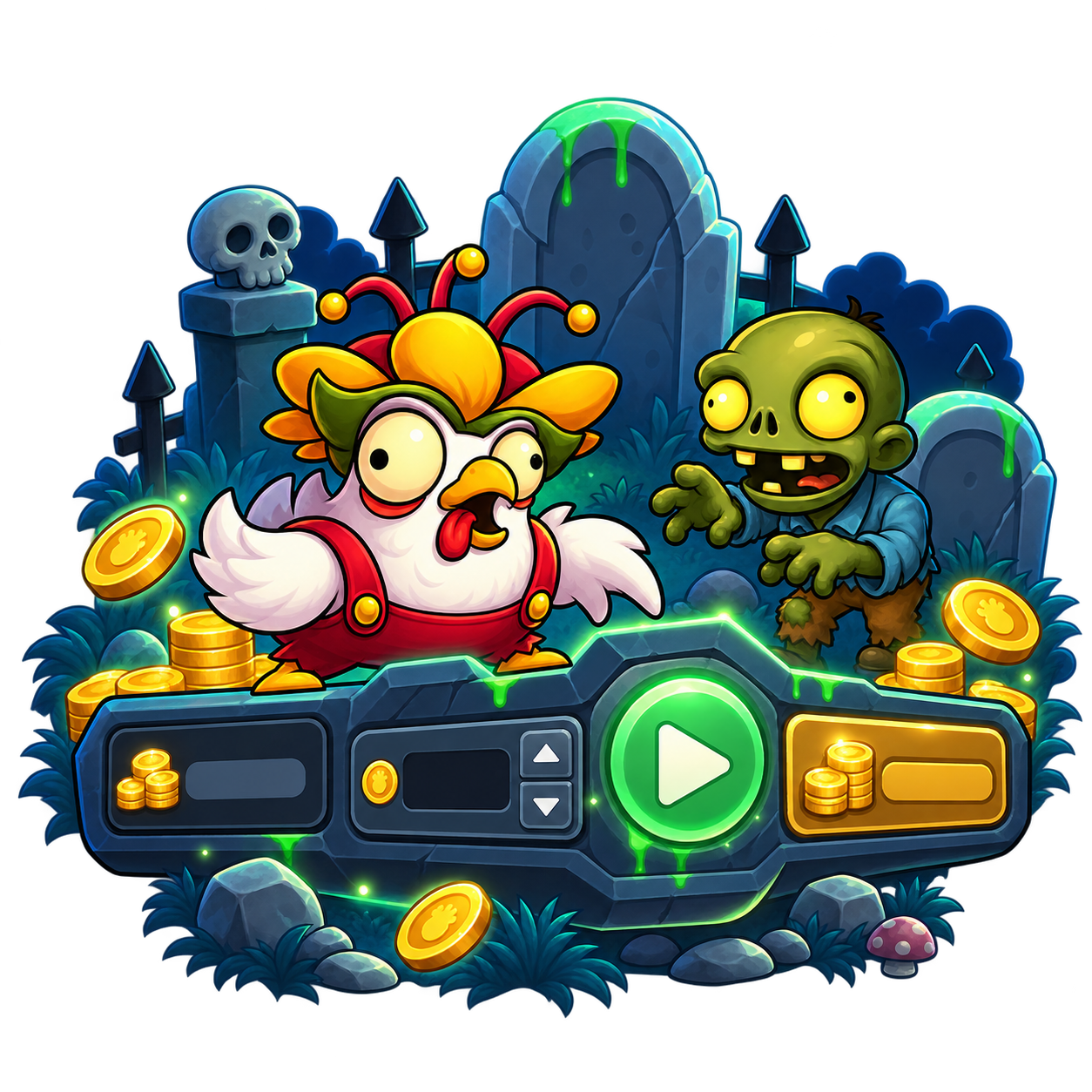 slots Chicken vs Zombies.